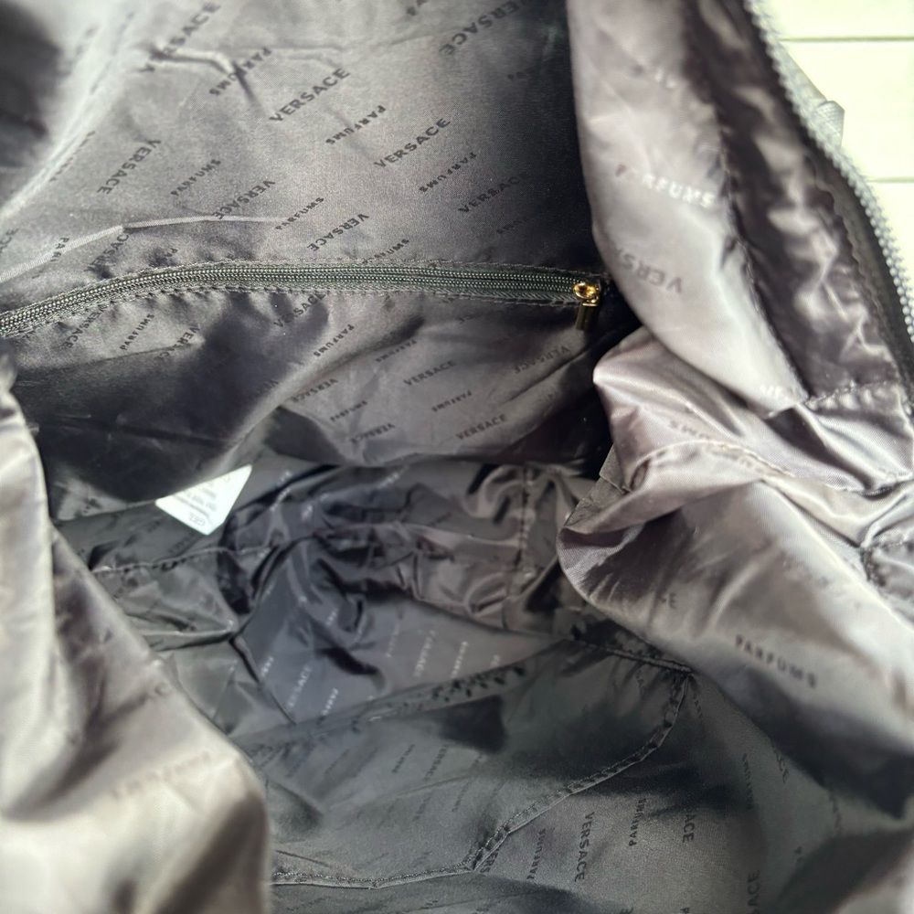 Versace Parfumes black Rider Backpack knapsack fenti - Picture 10 of 11